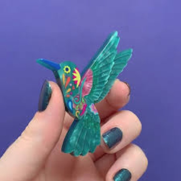 NIB “Frida's Hummingbird Brooch” by Erstilder - Picture 3 of 7